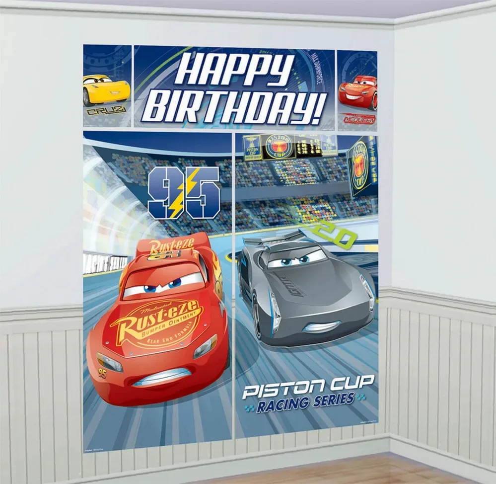 Cars 3 Scene Setter Wall Decoration Kit