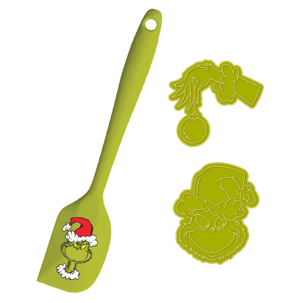 Grinch Spatula with Cookie Cutter 3 Pack