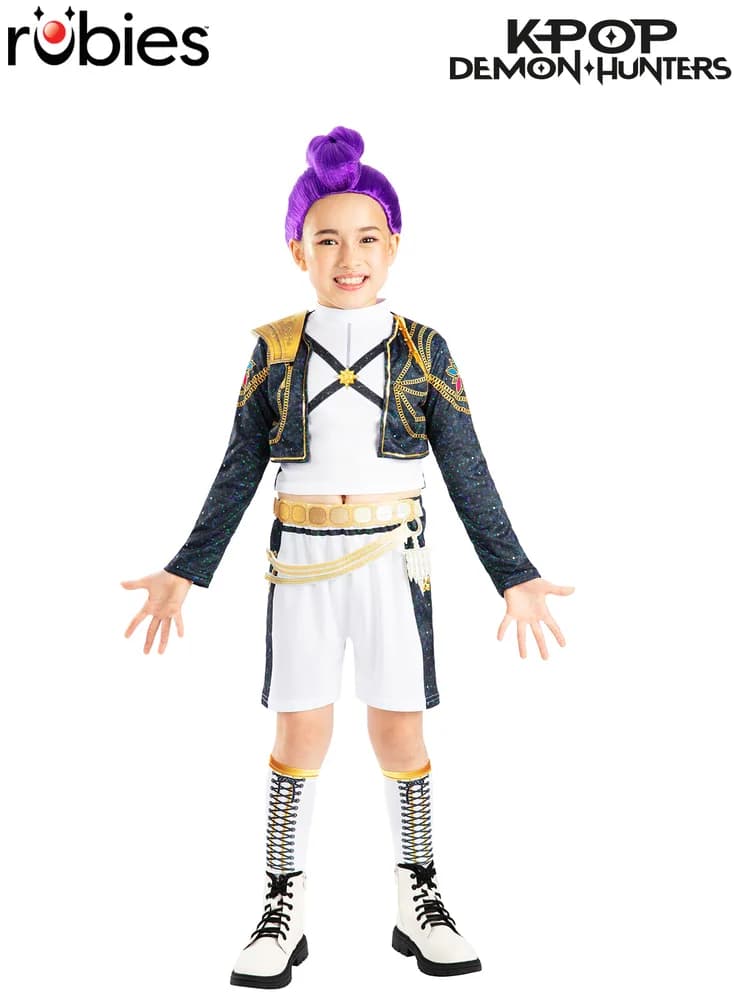 K-Pop Demon Hunters Rumi Gold Deluxe Costume – Child