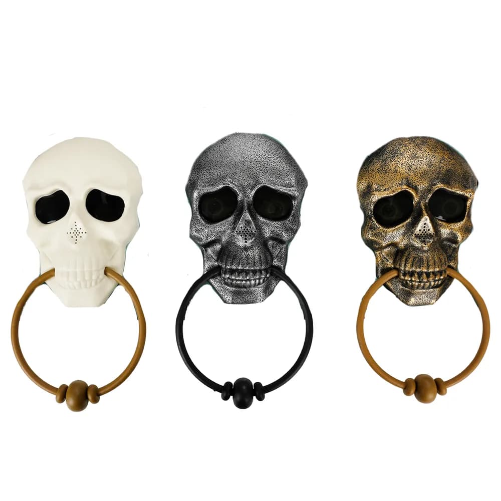 Animated Skull Door Knocker (1 Supplied - Assorted Colours)