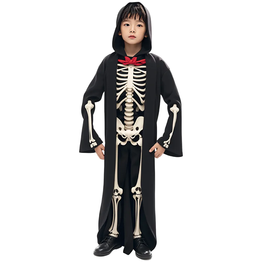 Kids Skeleton Robe Costume