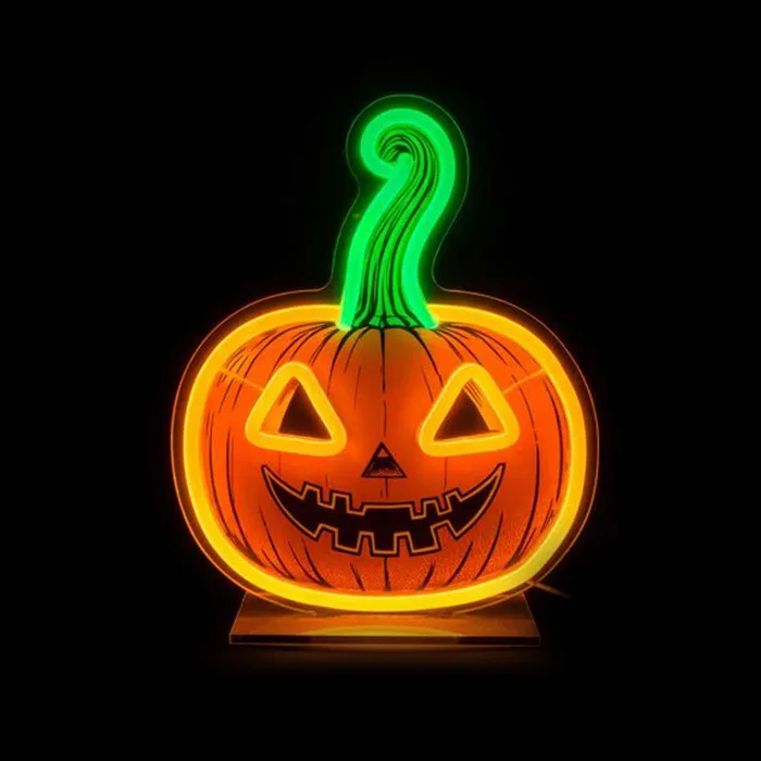 Neon Light Pumpkin 28cm