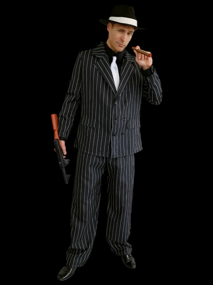 Adults 1920s Gangster Suit Costume