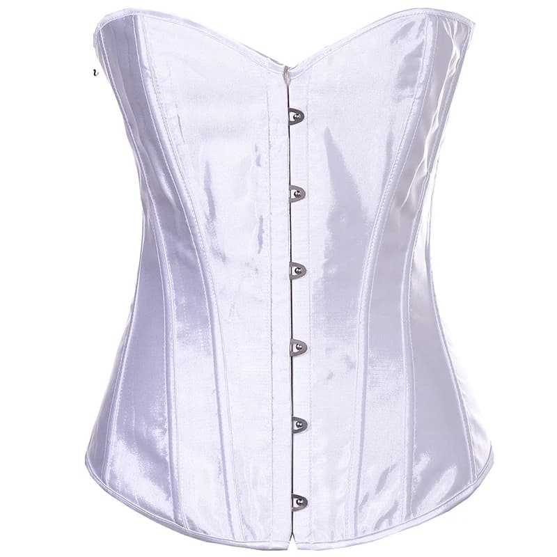 Adults White Classic Overbust Corset
