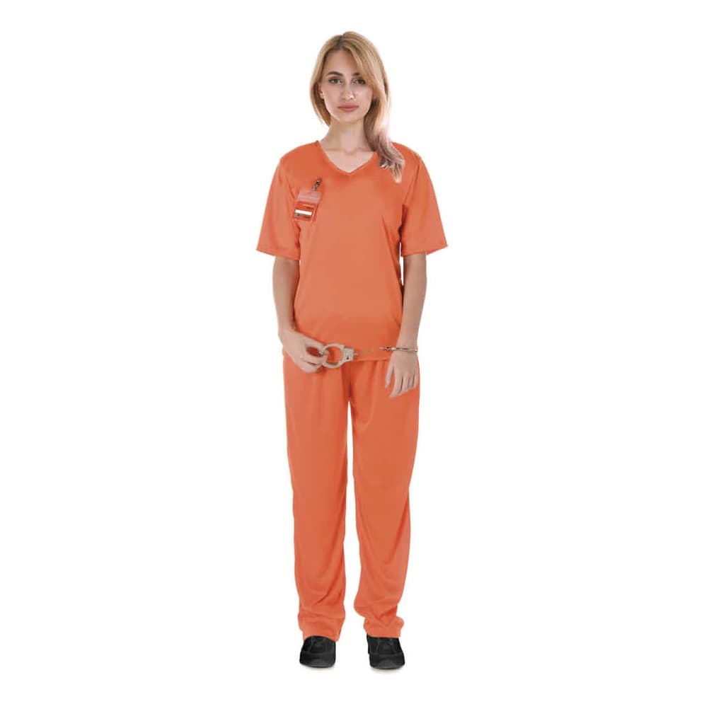 Adults Orange Prisoner Lady Costume