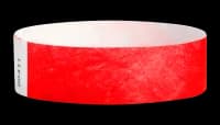 Tomato Red Tyvek Wristbands - Pk 100