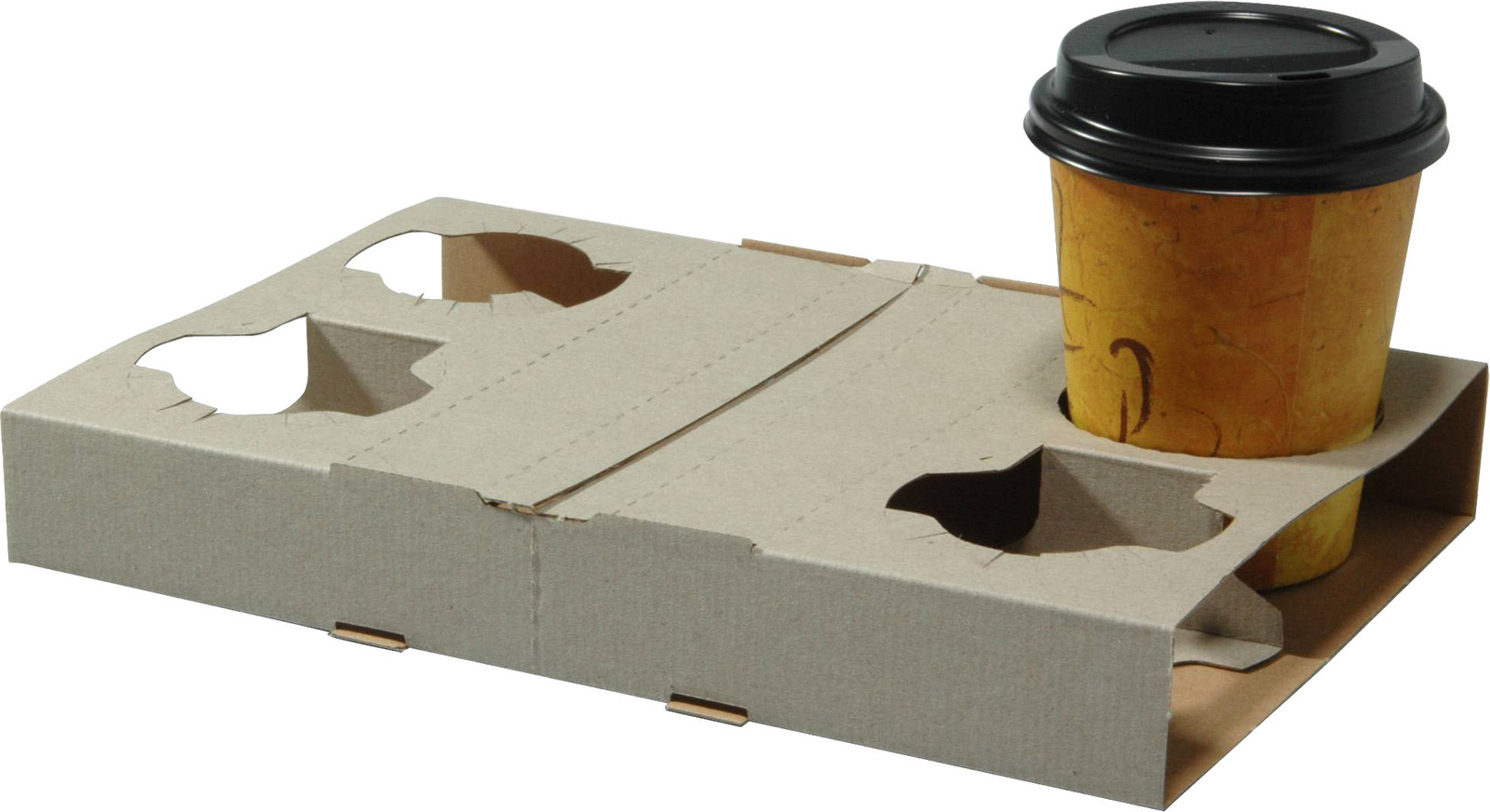 4 Cup Cardboard Drink Holder - Single - Perth