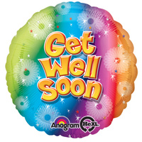 17in Get Well Soon Std Foil Balloon