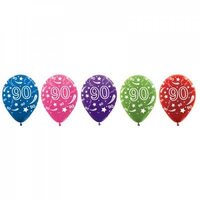 #90 All Over Print 12 Balloons (Asst. Colours)