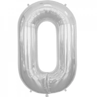 34" Letter O Silver Foil Balloon*