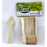 Wooden Teaspoons 11cm - Pk 25