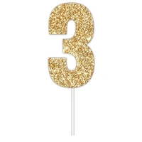 Gold Glitter Cake Topper #3*