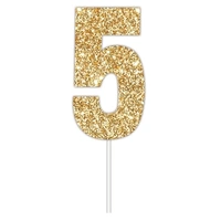 Gold Glitter Cake Topper #5*