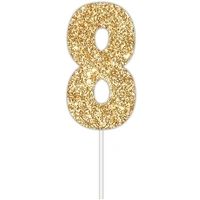 Gold Glitter Cake Topper #8*