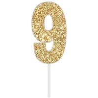 Gold Glitter Cake Topper #9*