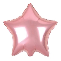 Light Pink Star Foil Balloon - 45cm