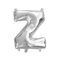 35cm Letter Z Silver Foil Balloon