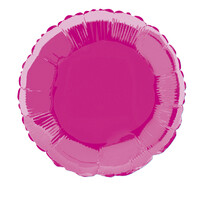 18" Hot Pink Round Foil Balloon