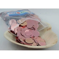 Metallic Confetti 250g bag (2.3cm diameter) - Rose Gold*