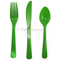 Reusable Lime Plastic Forks - Pk 20