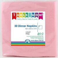 Light Pink Dinner Napkins (40cm) - Pk 50