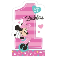 Minnie Fun To Be One Post Card Invites - Pk 8*