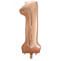 Number 1 Rose Gold Foil Balloon (86cm)