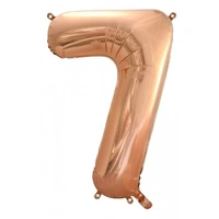 #7 34" Rose Gold Foil Balloon