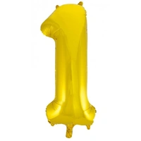 Number 1 Gold Foil Balloon (86cm)