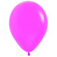 5" Neon Fuchsia Balloons - Pk 100