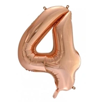 Number 4 Rose Gold Foil Balloon (86cm)