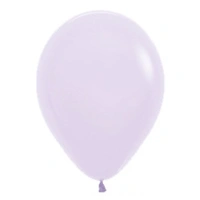 12" Pastel Matte Lilac Round Latex Balloons - Pk 25