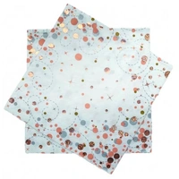 Sparkling Fizz Rose Gold Napkins - Pk 16