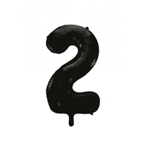 #2 34" Black Foil Balloon