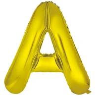 34" Letter A Gold Foil Balloon