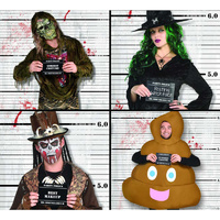 Costume Lineup Scene Setters & Assorted Photo Props Cutouts - Pk 14