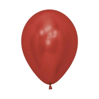 12" Reflex Red Latex Balloons - Pk 50