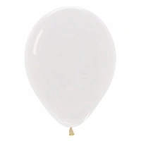 5" Crystal Clear Latex Balloons - Pk 100