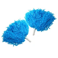 Blue Pom Poms - Pk 2