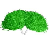 Green Pom Poms - Pk 2