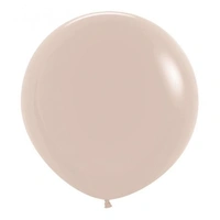 60cm Fashion White Sand Latex Balloons - Pk 3