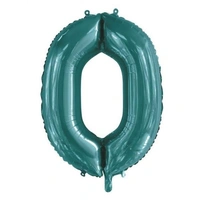 #0 Teal 34" Foil Balloon*