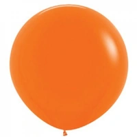 90cm Fashion Orange Latex Balloons - Pk 3