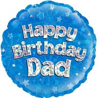 18" Happy Birthday Dad Foil Balloon