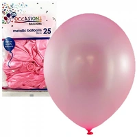 Metallic Pink 30cm Latex Balloons - Pk 25