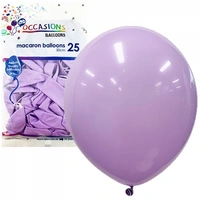 Macaron Lavender Latex Balloons (30cm) - Pk 25