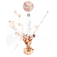 Happy Birthday Rose Gold Balloon Weight Centrepiece