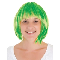 Green Bob Wig