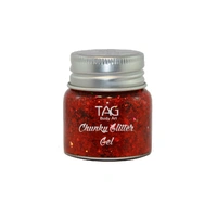 Red Chunky Glitter Gel 20g