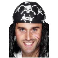Skull and Crossbones Design Pirate Bandanna